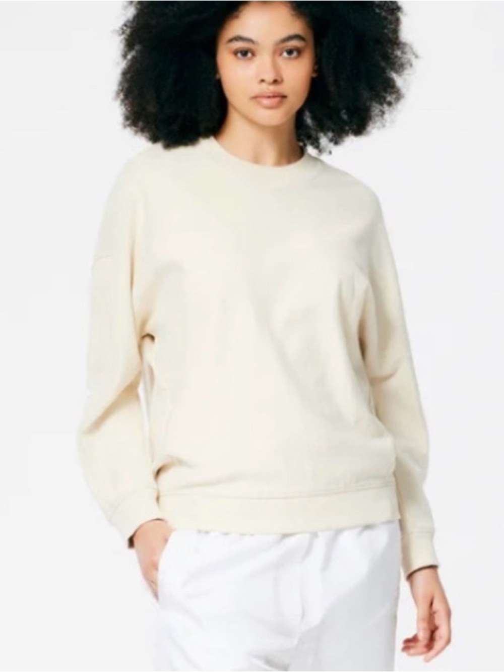 Tibi cocoon crewnwck sweatshirt